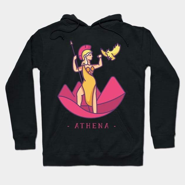 Athena Greek Mythology Hoodie by MimicGaming